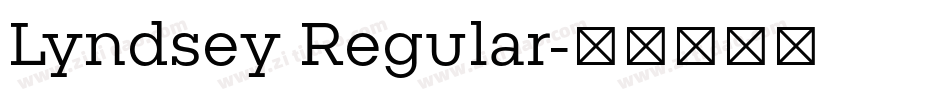Lyndsey Regular字体转换